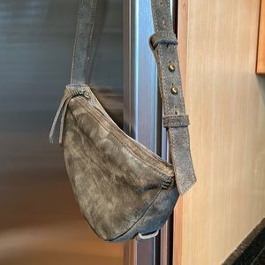 The Sak , like new moss green suede Crossbody